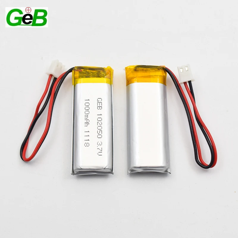 3.7v 1000mah 102050 polymer li ion battery 102050 lipo battery 1000mah batterie li ion
