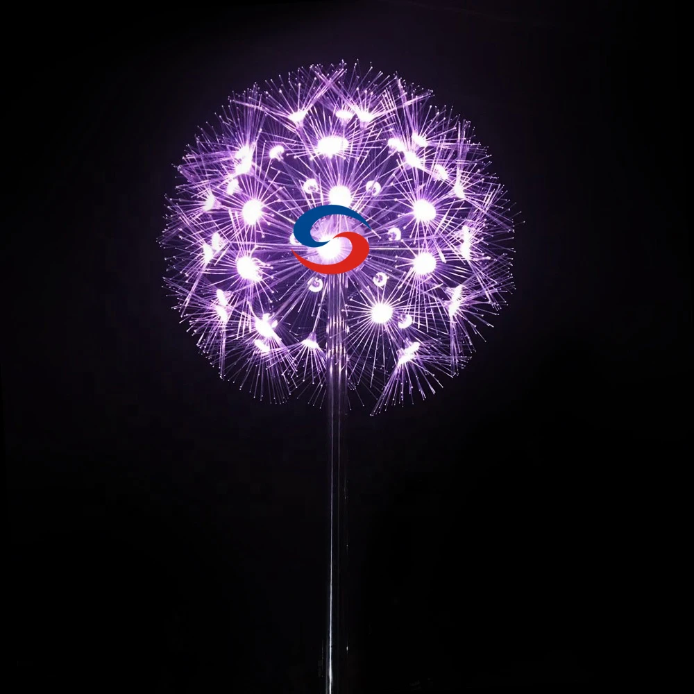 DMX512 волоконно-оптические огни цветок Одуванчик лампа