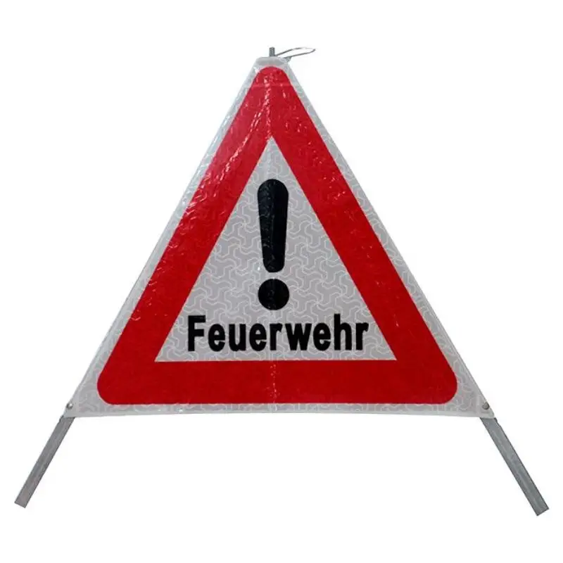 High Visibility Large Folding Traffic Road Safety Products Portable Foldable Road Temporary Tripod Warning Symbols Signs Stand