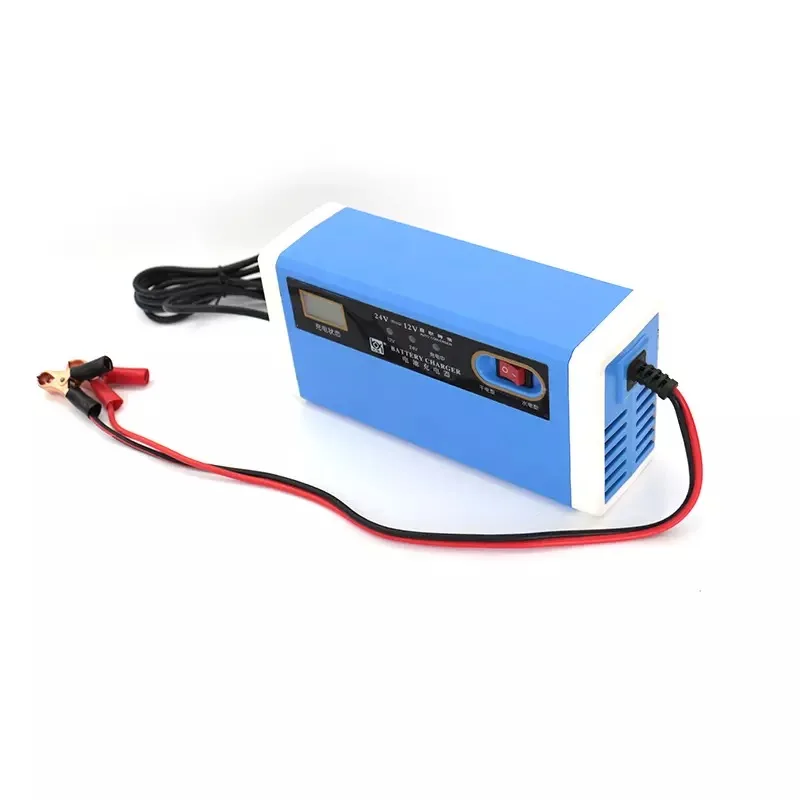 Fast Car Battery Charger 12/24V 10A Touch Screen Pulse Repair LCD Battery Charger For Car Motorcycle Lead Acid Battery Agm