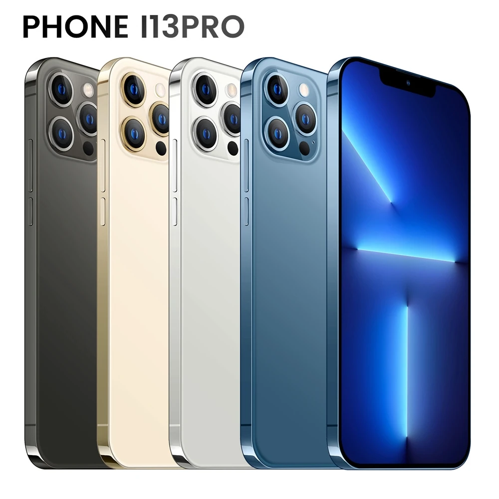 Дропшиппинг 2022 телефон i13 Pro MAX Android смартфоны 16 ГБ + 512 ГБ 10 ядер 5G LET сотовые телефоны глобальная Версия Мобильный телефон