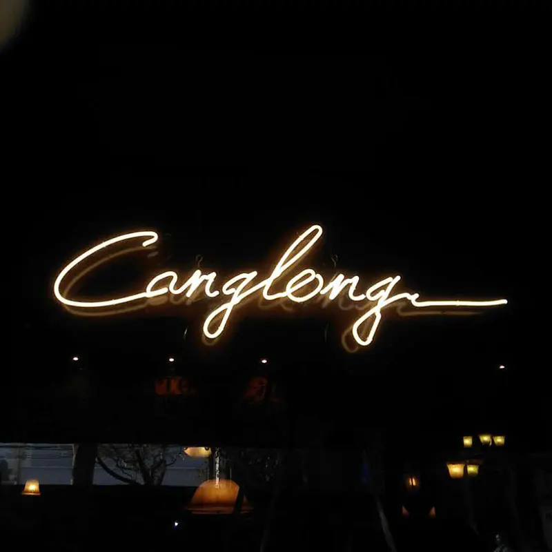 Outdoor  for coffee shop store light advertising signs letters  LED neon signage