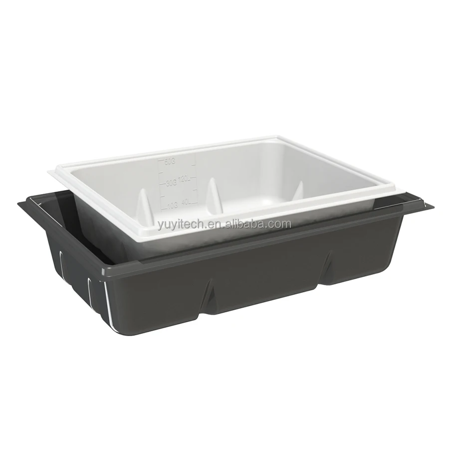 White Black ABS Plastic DWC Hydro Farm Aquatic Plants Grow Horizontal Deep Hydroponic Tubs For Sale