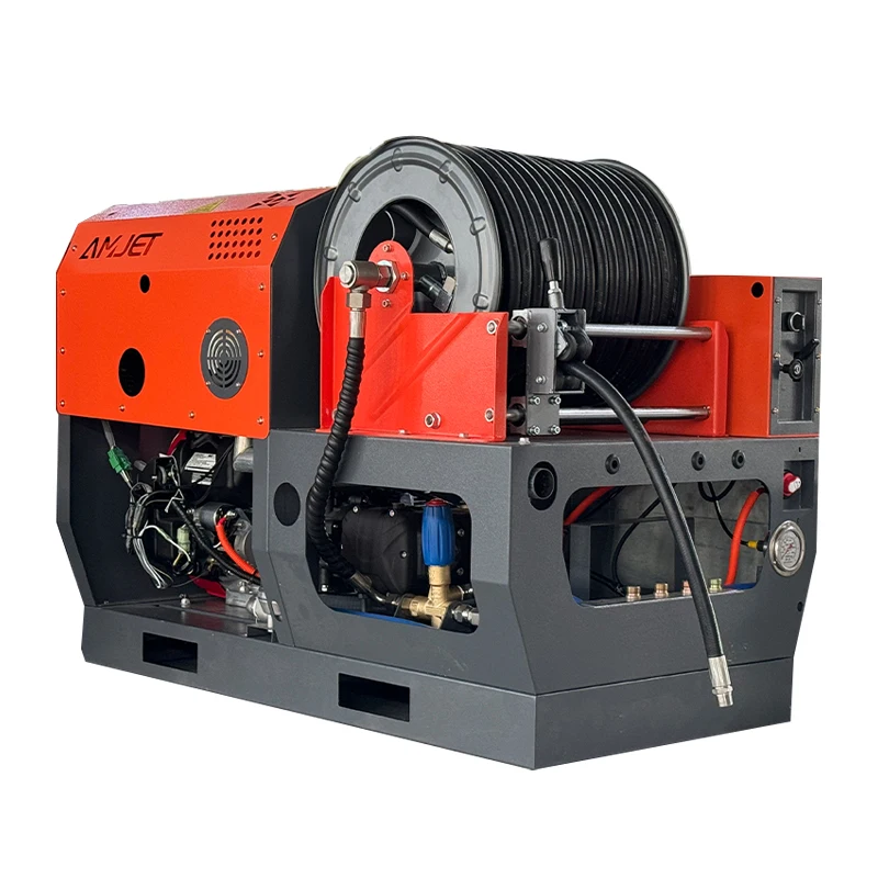 AMJET Pressure Washer Sewer Jetter Hydro Drain Jetter Cleaner Button Nozzle And Rotating Sewer Jetting
