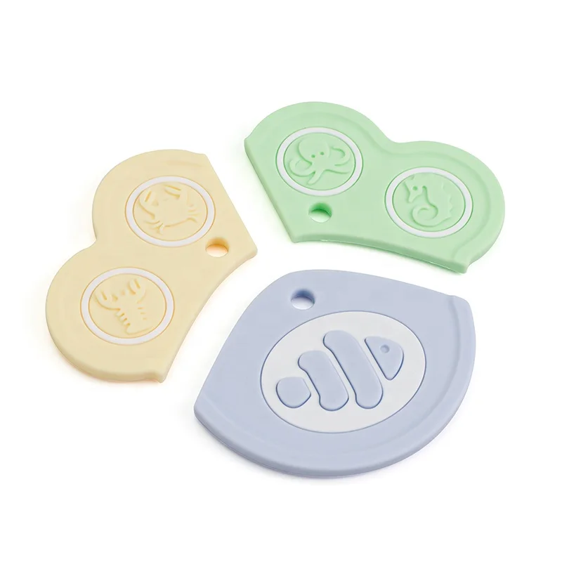 3D Jigsaw Educational Silicone Toys Multifunction teether Kid Baby Activity Cube Free Combination Toy