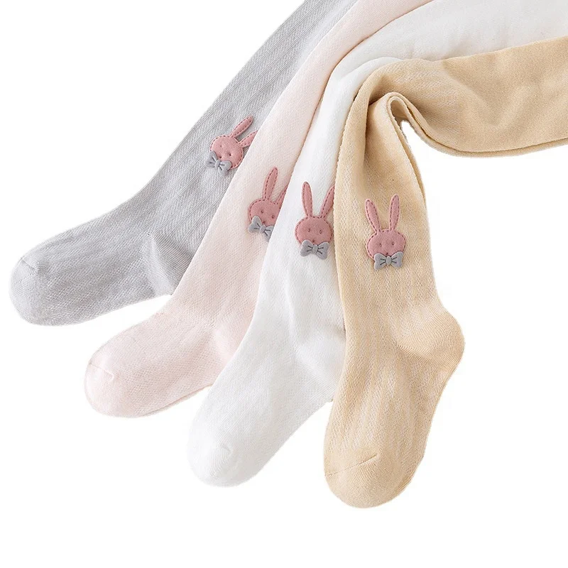 Wholesale Cute Bow Cotton Stockings Baby Girls Kids Children Summer Tights Pantyhose