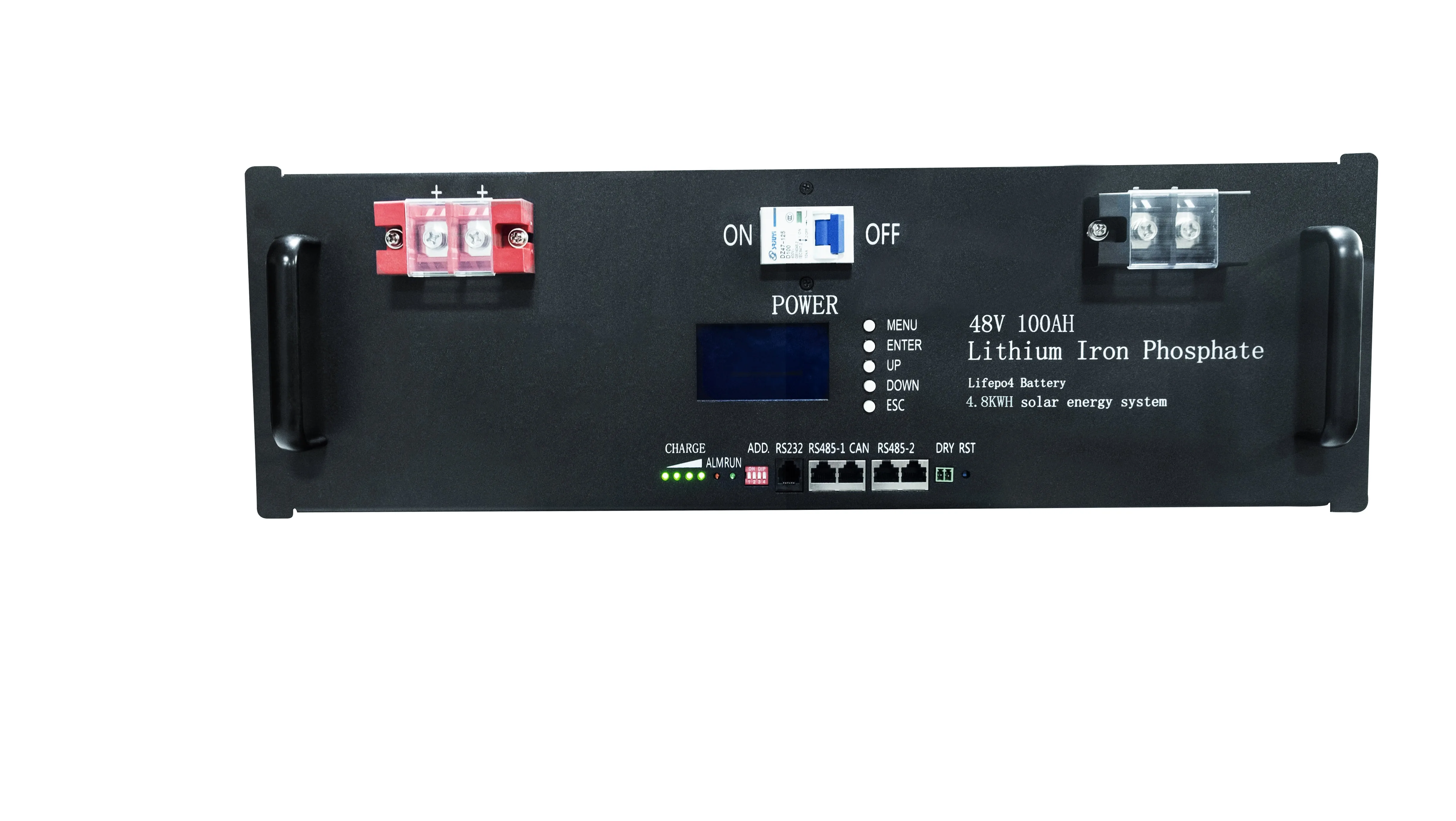 Long Cycle Life Recharge 48v 100ah 200ah 48v Lithium Ion Battery for Solar Systems