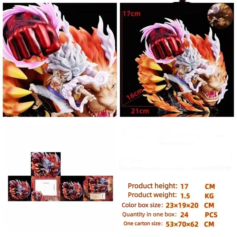 One Pieced Action Figure lion Nica Luffy Cartoon Characters Animation Manual  Exquisite Boxed KG  Anime Figure