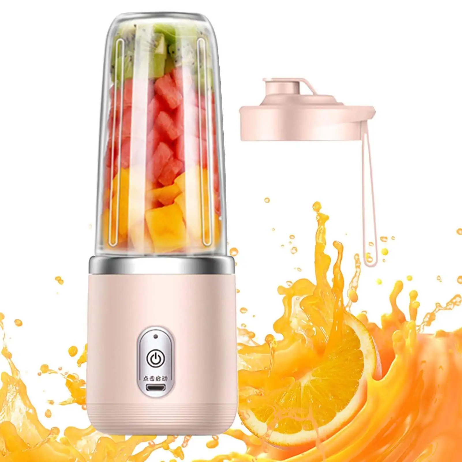 2024 New Bottle Blender Best-selling 6 Fresh Juicer Blender with Lid Mini Electric Juice Cup portable blender juicer