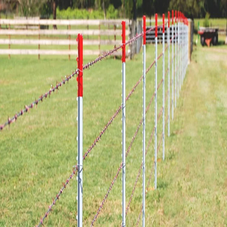 Green Painted Studded T Post