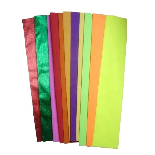 
Color Fluorescent Crepe Paper Fluorescent wrinkled paper 