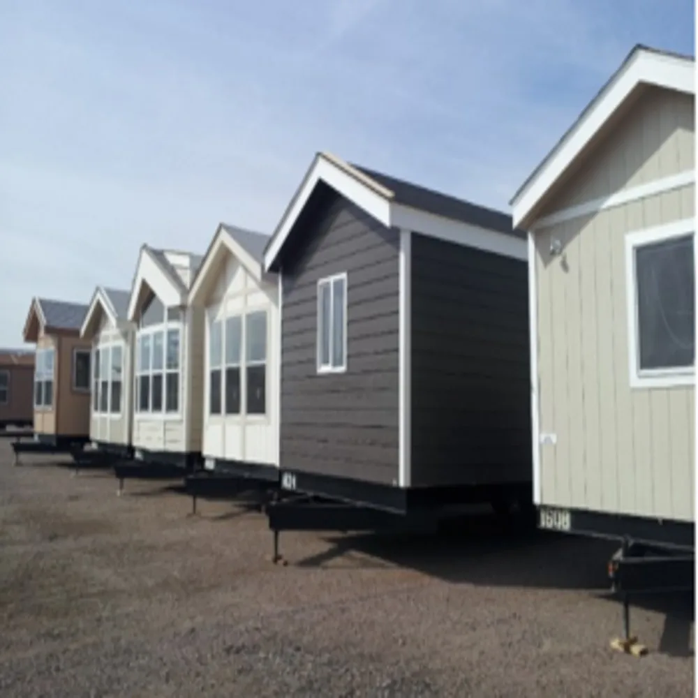 Low cost mobile used foldable modular durable garden metal wood glass prefab tiny house on wheels