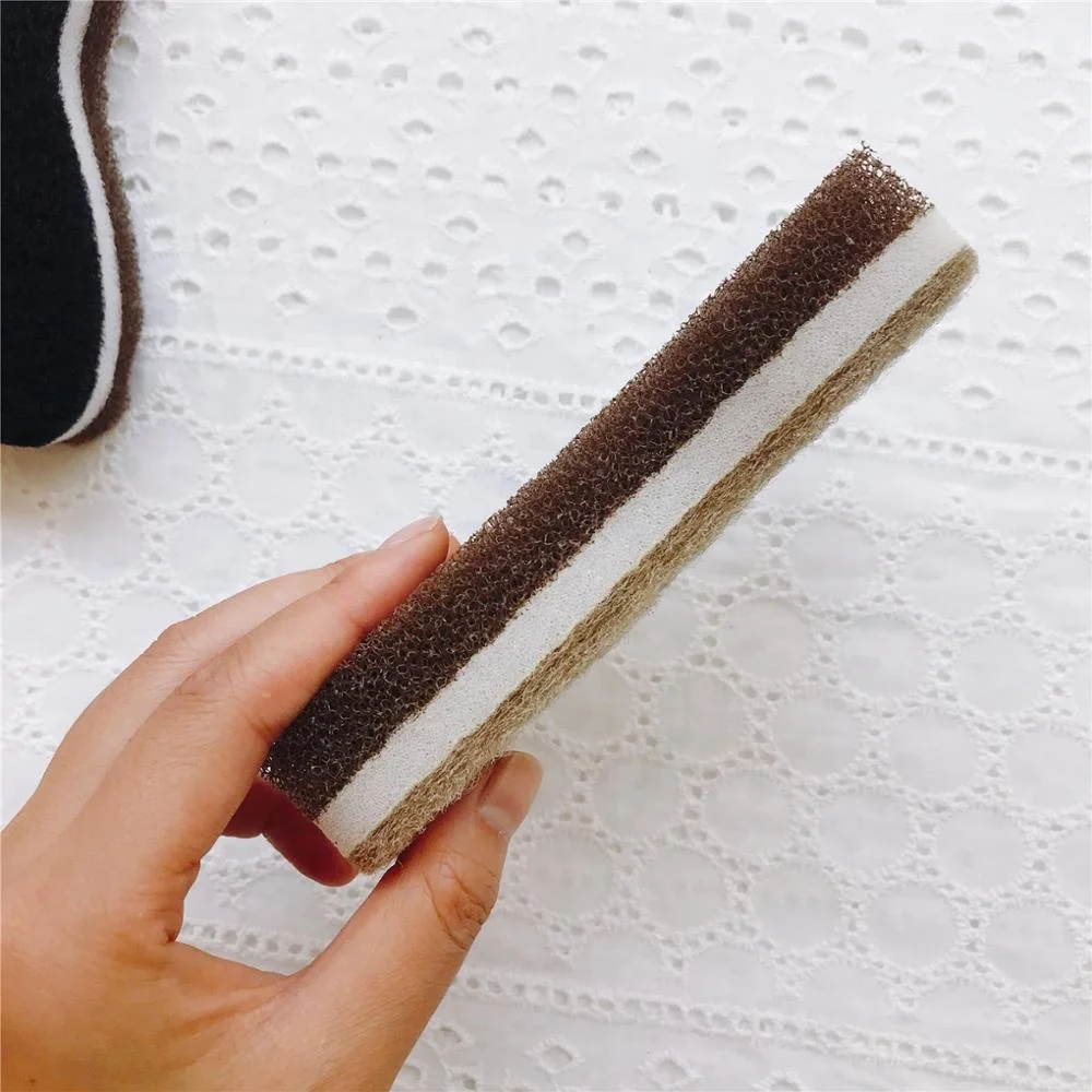 Multilayer Compound 4 pcs/pack super cute cat Non-abrasive nylon kitchen sponge Daily necessities products
