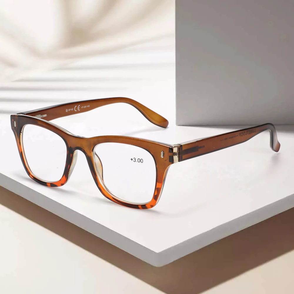 Bemore fashion design colorful plastic oversized Frame reading glasses cheap