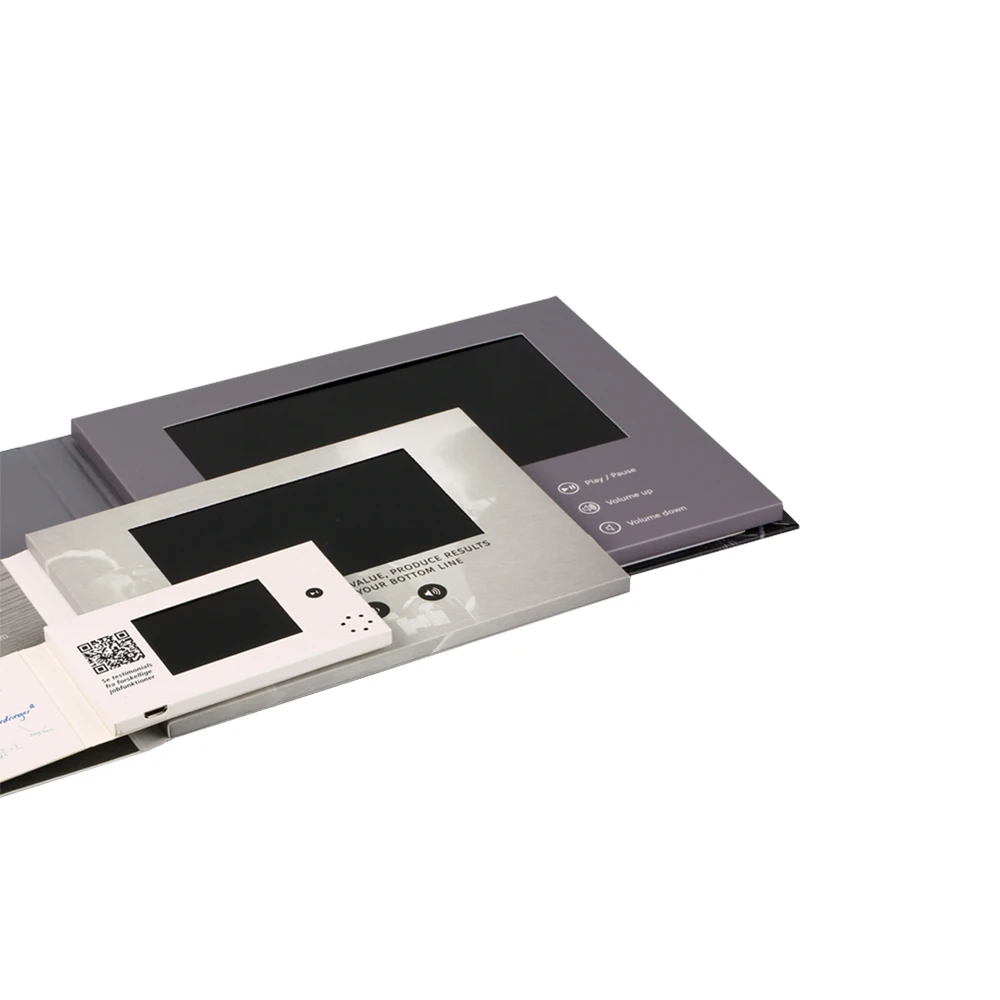7 Inch Ips Digital Brochure Lcd Motion Card Video Book Wedding Memory Invitation Thank You Postcard Mailer