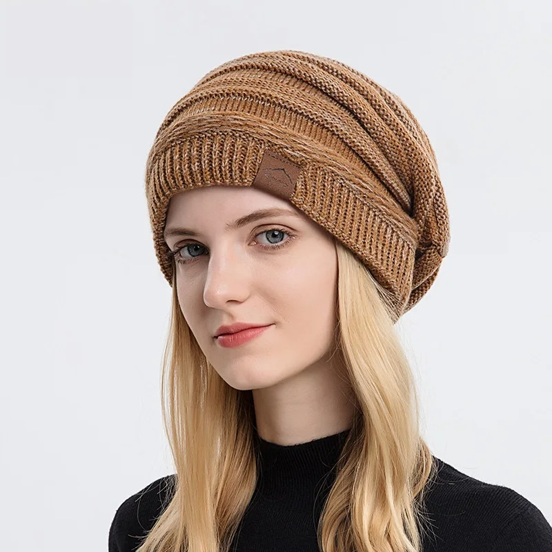 Custom Winter Hats Cable Knit Beanie Soft Womens Beanies Thick Winter Hat