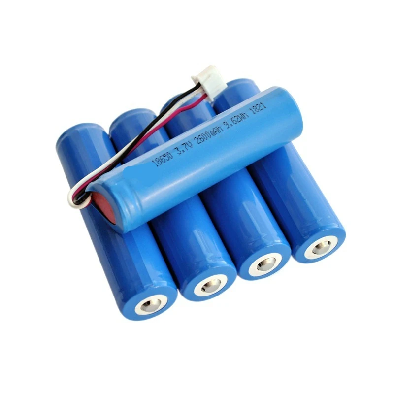 Customized 18650 2s lithium li-ion rechargeable battery pack 7.4v 2