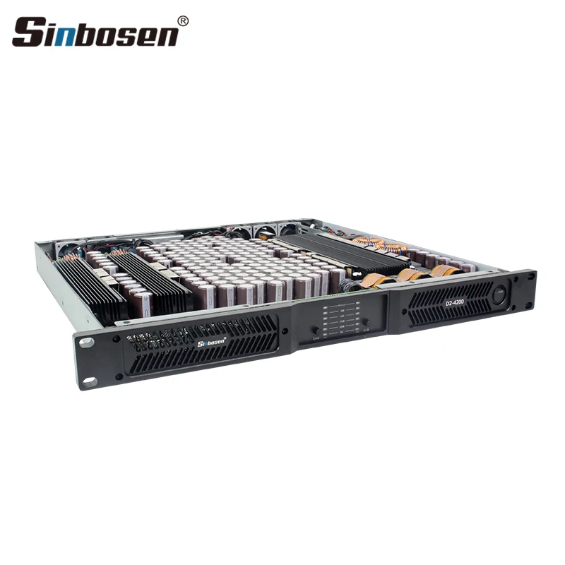 Sinbosen D2-4200 мощность 5000 Вт 1u 2-канальный сабвуфер усилитель аудио Профессиональный Усилитель