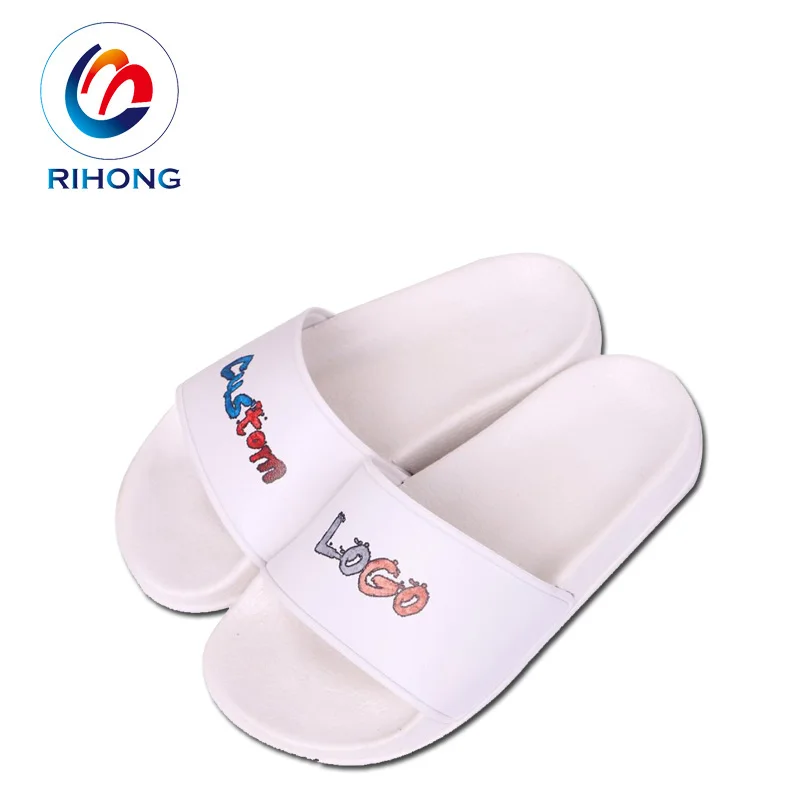 new arrival beautiful stylish soft pu blank slide sandal summer slippers for kids girls