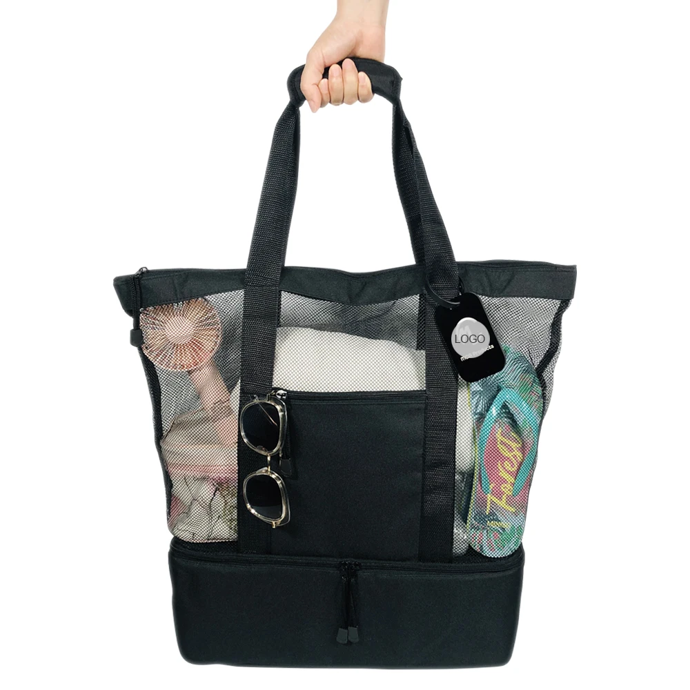 Reasonable Price Big Mesh Leisure Bag Unisex Leisure Shopping Bag