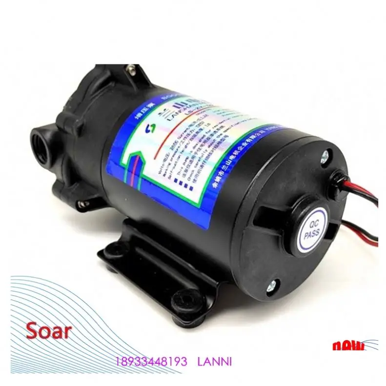50Gpd 24V Portable Bnqs Water Purifier Booster Diaphragm Pressure Motor Ro Pump