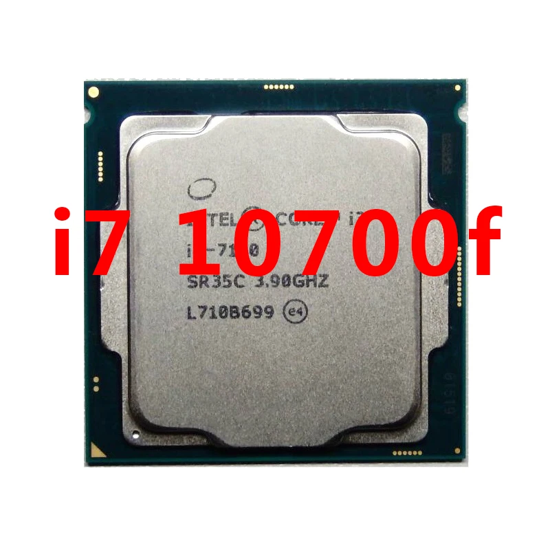 100%New processor Intel LGA 1200 i7 10700f Core i7 CPU for Desktop