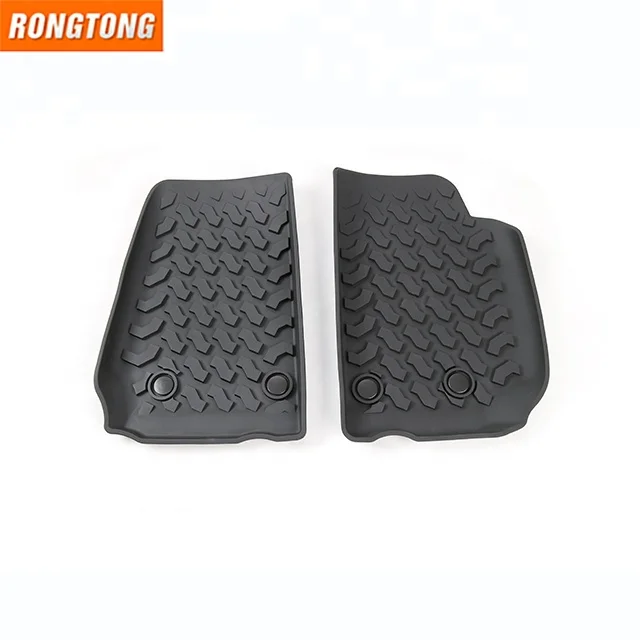 2 Door 4 Door Car Foot Mat Floor Rubber Accessories Rear Liner Waterproof Auto Mat For Jeep Wrangler JK 2007-2017