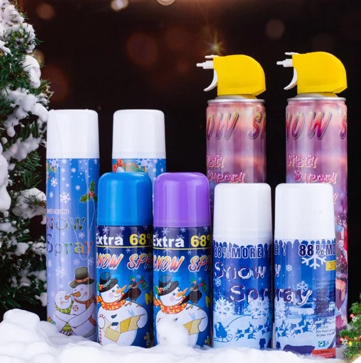 Super September Low Price OEM Artificial spray snow colored taiwan snow spray  foam for party
