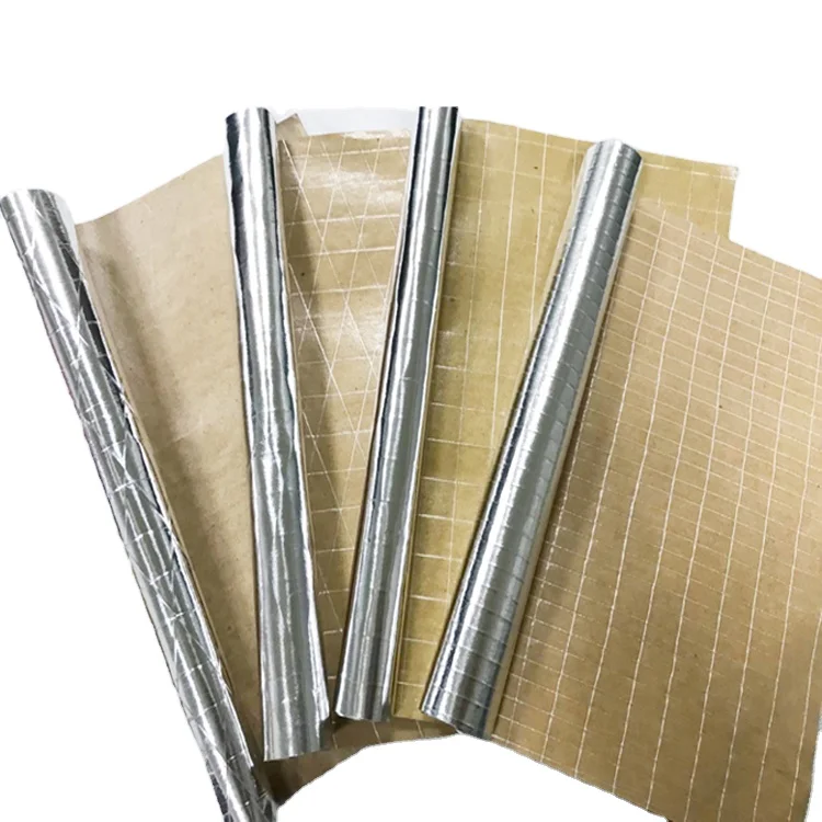 Fiberglass scrim kraft paper roofing insulation aluminum foil paper Heat resistance foil insulation building roof insulation