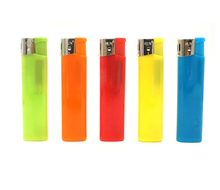 Assorted Stone Color Electric Lighter Custom Logo Gas Lighter Cigarettes