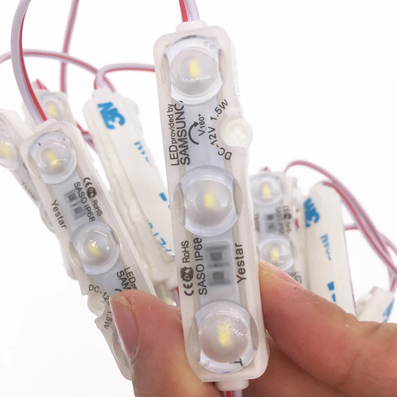 ip68 SMD 5730 signage module 3 led injection modules lighting box lens modul