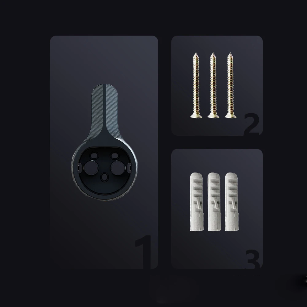 Chicon Wall-Mount EV Charger Dock Electric Vehicle Charging Cable Nozzle Holster Garage Shelves Convenient Electric Vehicle