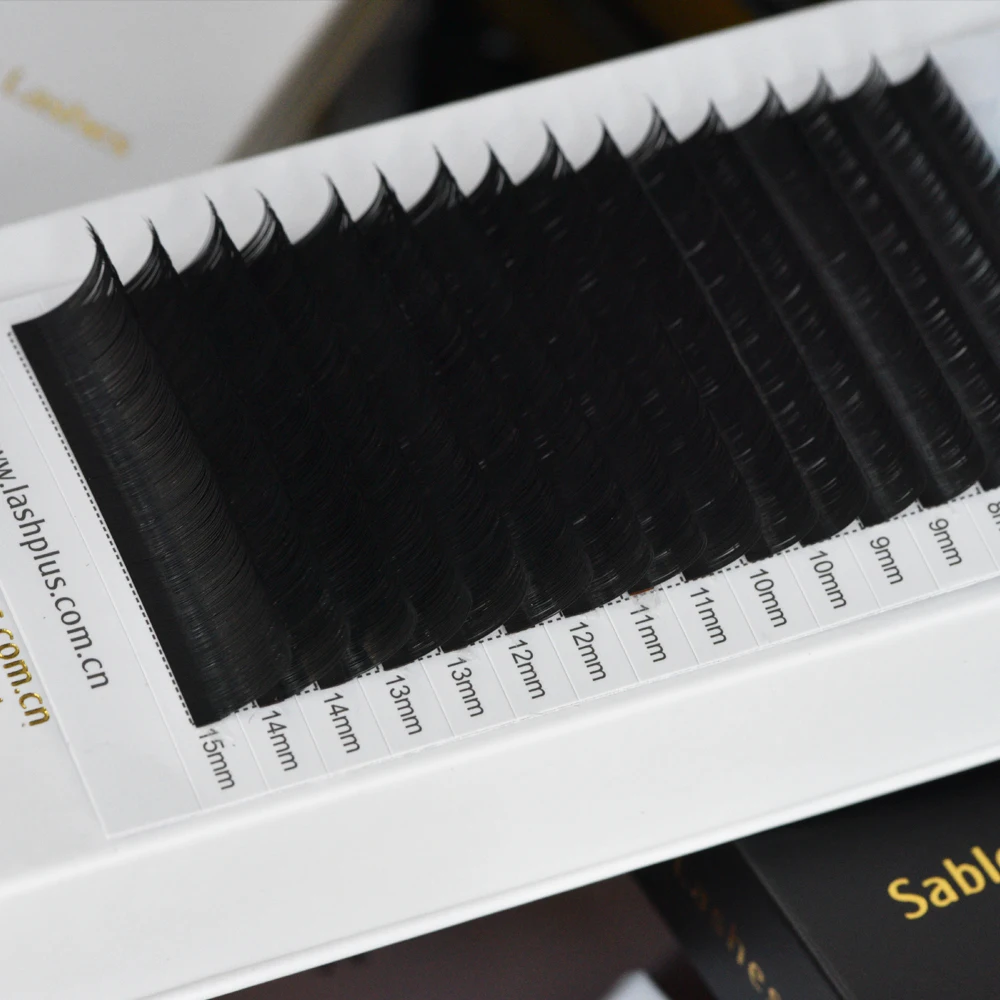 LashPlus cashmere 0.04 matte black cashmere korean pbt eyelash extension .02  lash extensions volume trays wholesale