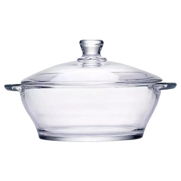 
Unique Design Hot Sale Transparent Cooking Glass Kitchen Pot For 