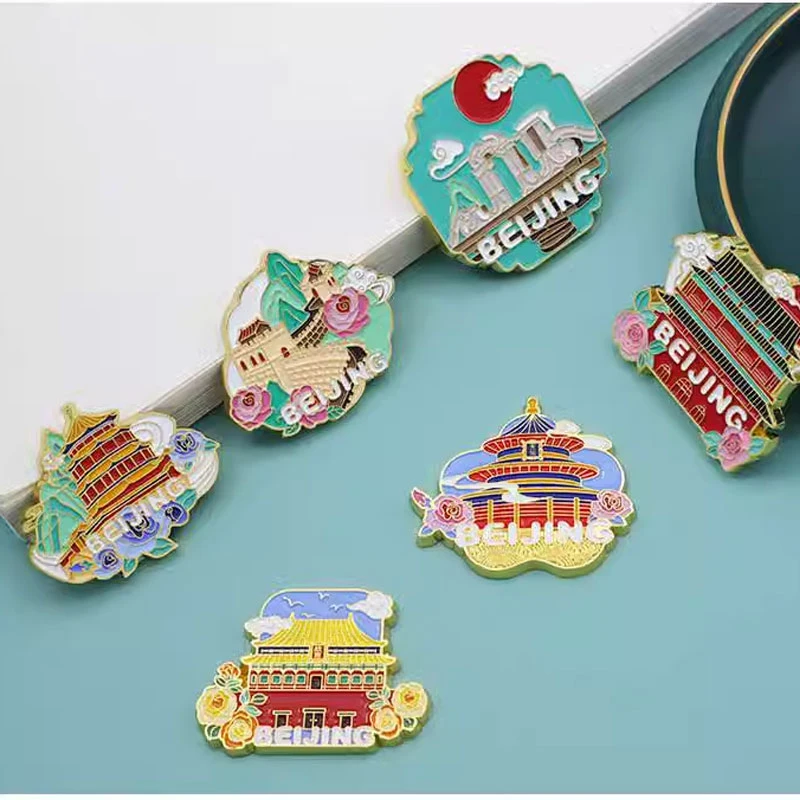 Custom Polyresin Paris Tin Metal 3D Printing Different Countries Refrigerator Magnet Souvenir Portugal Lisbon Fridge Magnet