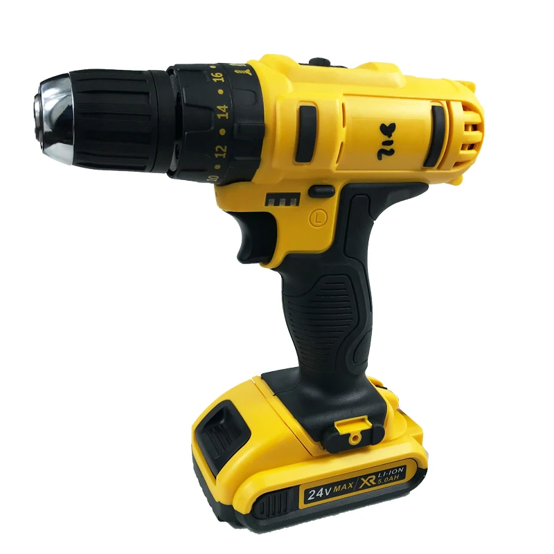 21V Cordless Li-ion Battery Power Drill With Hammer Function