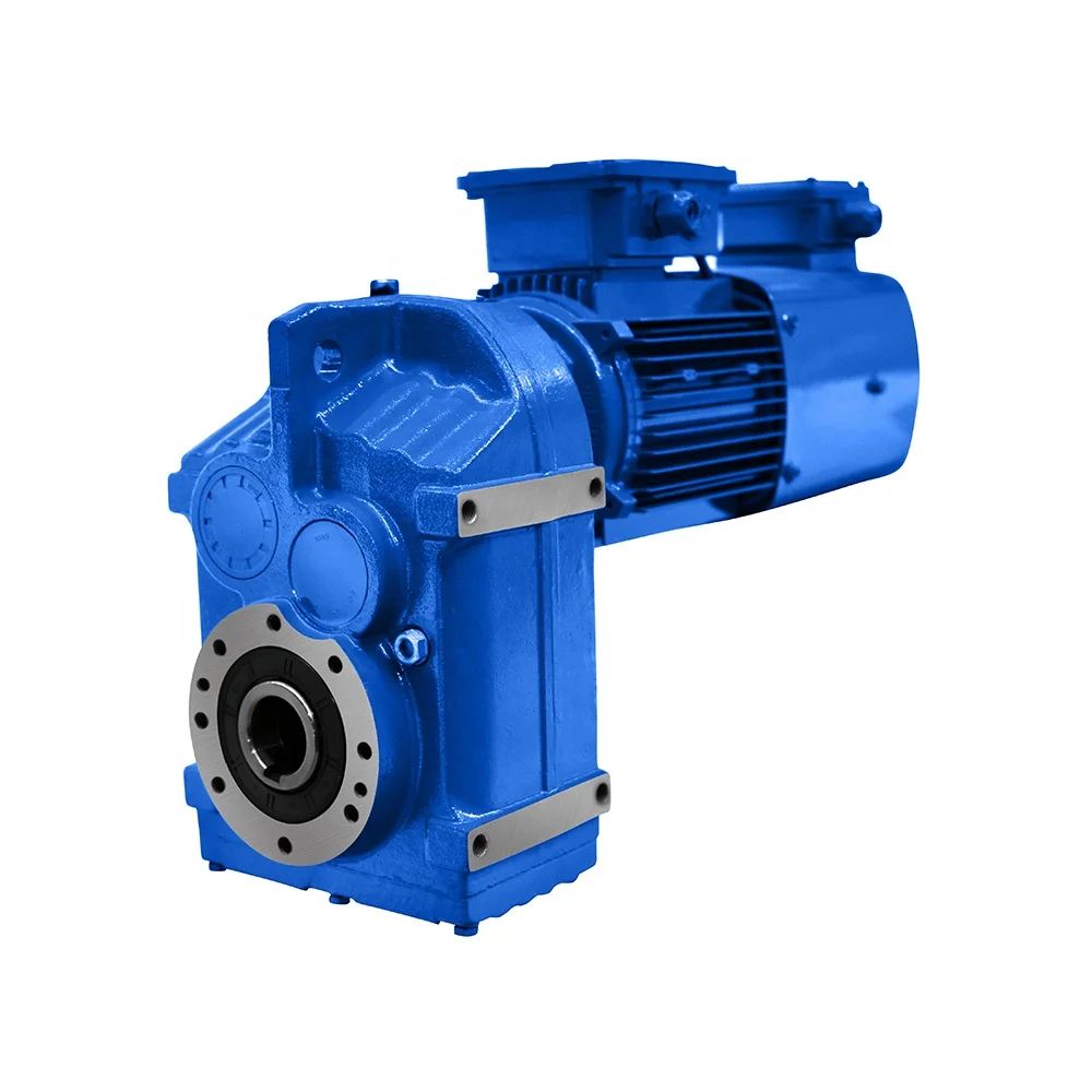 Geared motor F series helical gear R/S/K/F series reducer three-phase asynchronous motor gearbox in stock