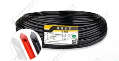 High temperature Voltage resistant silicone rubber Fiberglass Braided Sleeve 1.5mm 2.5mm 5mm 6mm 10mm 25mm 30mm 35mm