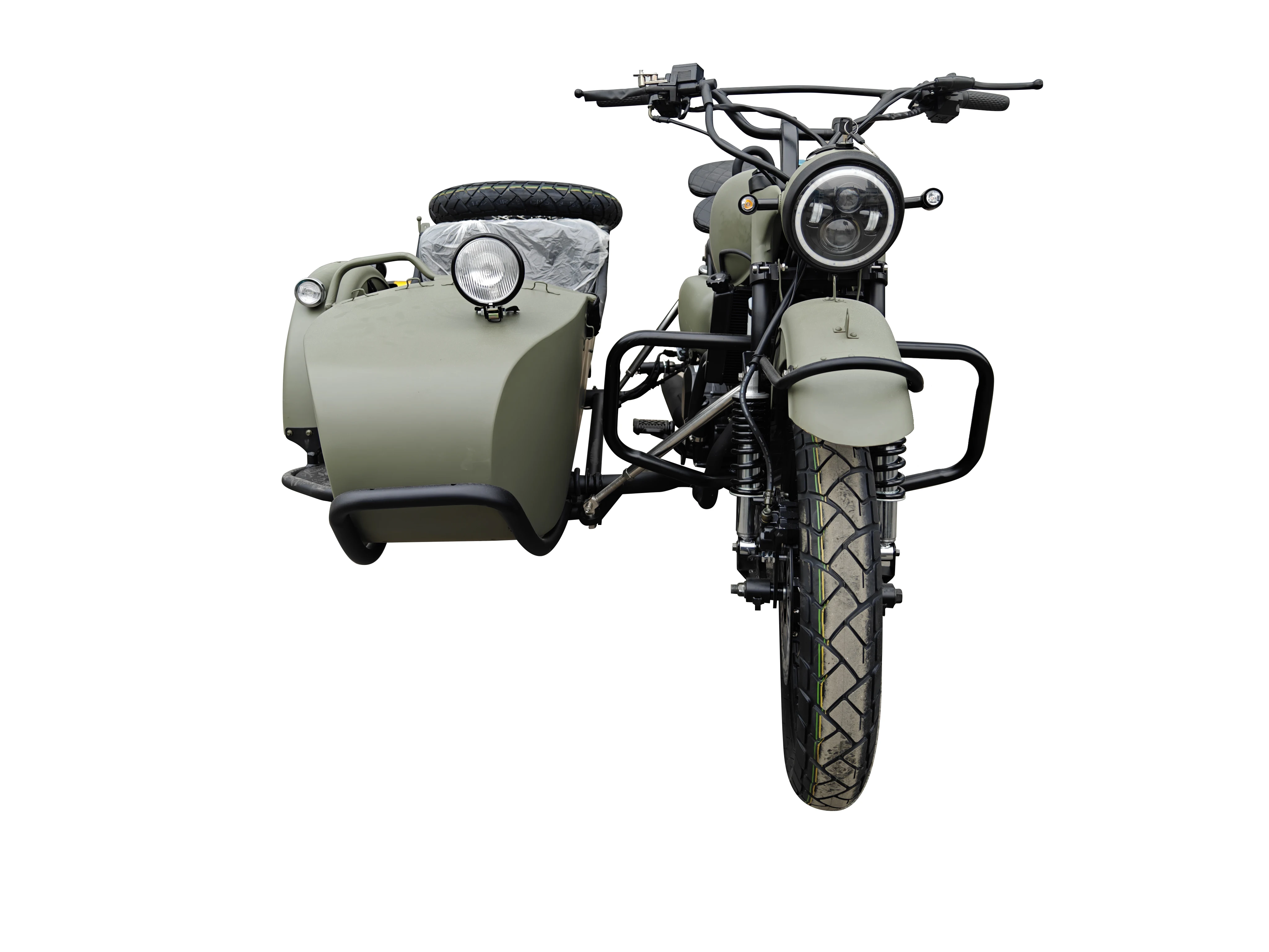 2025 HOT Changjiang 500cc Win-cylinder Water-cooled Four-stroke Engine 3 Wheeled Motorcycle Sidecar