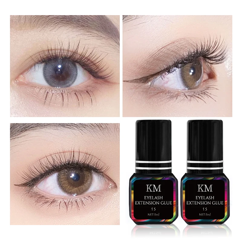 5ml KM Lash Extension Glue Eyelash Glue Latex Free Eyelash Glue