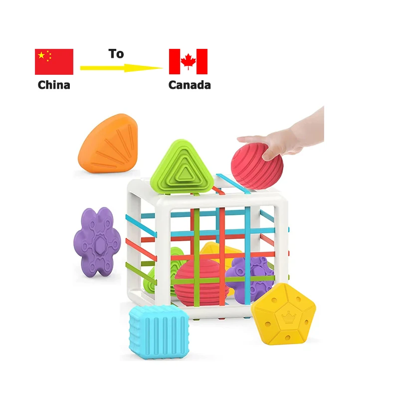 Dewang Sorter Toy 6 Pcs Multi Sensory Shape Toys Ddp Door To Door China Shipping To Bahrain For Sale