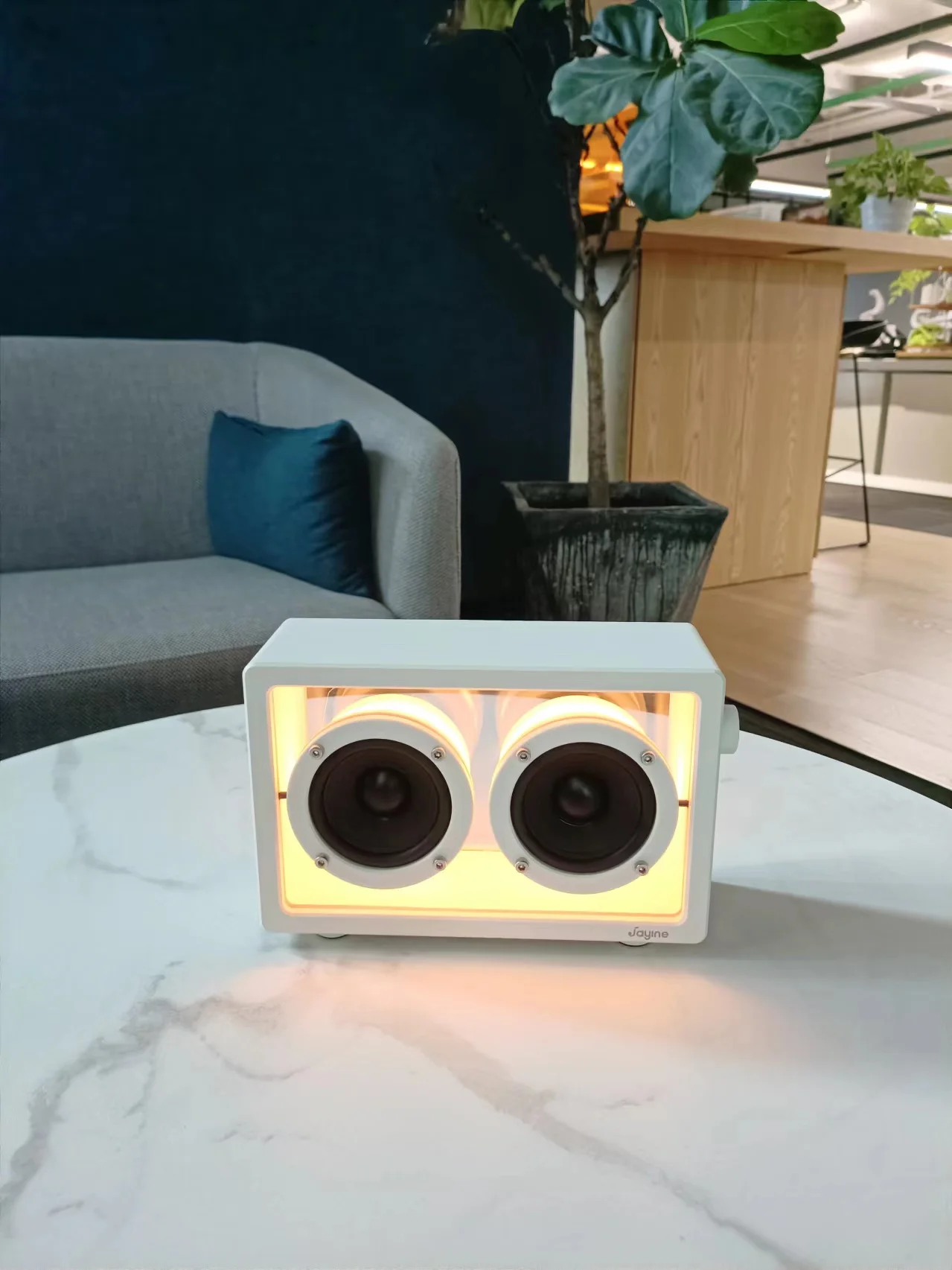 Cute Shower Speaker Portable Mini Wireless Bluetooth Audio Waterproof Outdoor Speakers with Wireless Charging for Bathroom