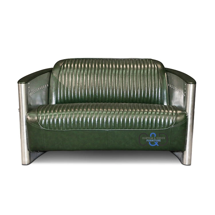 
vintage aluminum tomcat aviation chair brown leather armchair black leather 