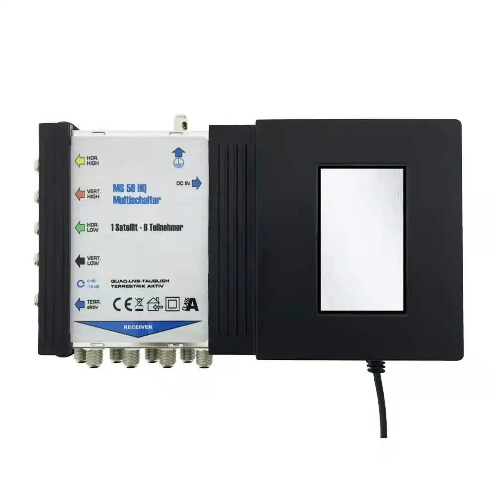 Спутниковая ТВ-система с несколькими переключателями 5 в 8 выходами HQ 40 мА сигнала 88-790 МГц спутниковый мульти-переключатель