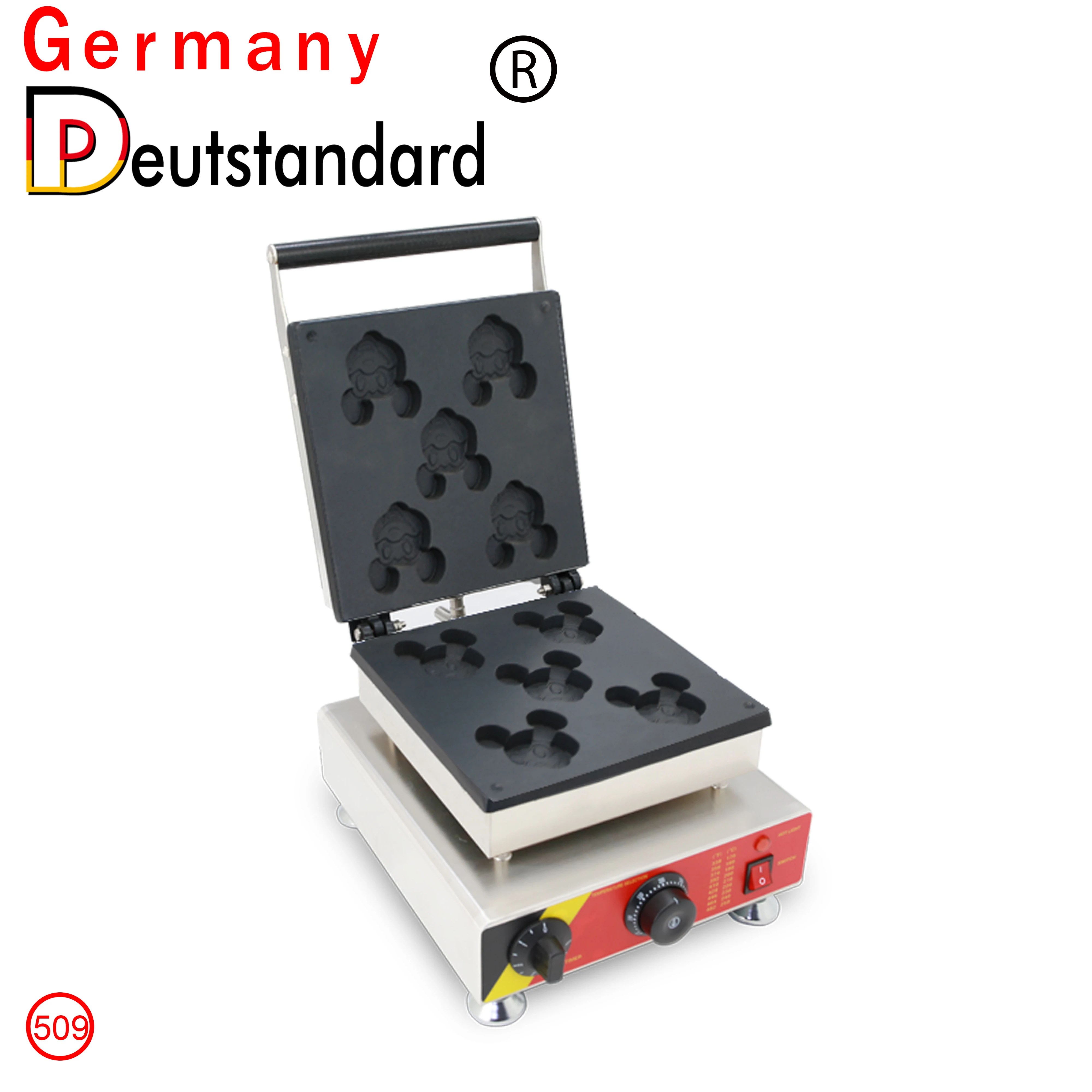 Germany Deutstandard commercial snack machine mickey mouse waffle  maker for sale