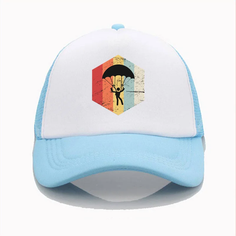
Mens Women Kids Caps hat baseball Retro 70s Skydiving Parachute Icon branded face fishing summer anime world series dome sealer 