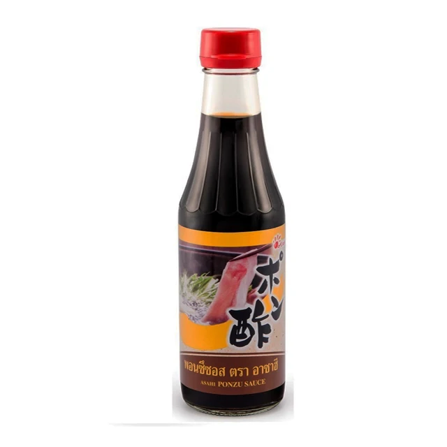 Japanese Seasoning Ponzu Sauce 300ml in Glass Bottle Packaging Sauce Little Sour Little Sweet Little Salty And Lime Flavor