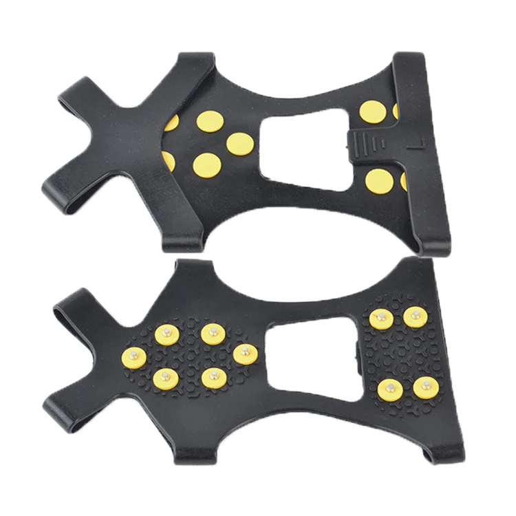 Carbide Screw 10-stud Anti Slip Snow Shoes Insoles Spikes Ice Grip Snow Anti-skate Climbing Claws