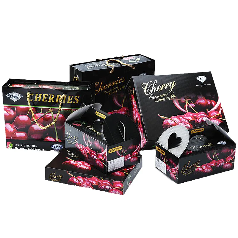 Manufacturer Custom Design Size 1Kg 5Kg Cherry Carton Box Cardboard Cherry Tomato Packaging