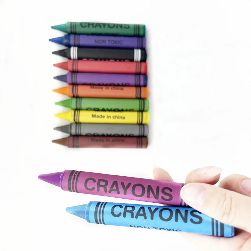 Top 1 Selling 12 Color 1.4 cm Diameter Jumbo Wax Crayons With Custom Logo Pack Crayons for Children